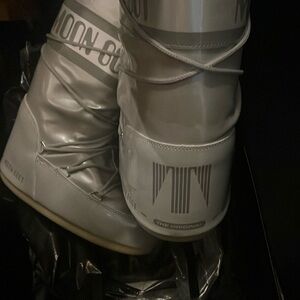Silver moon boots